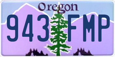 OR license plate 943FMP