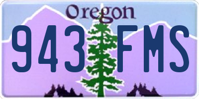 OR license plate 943FMS