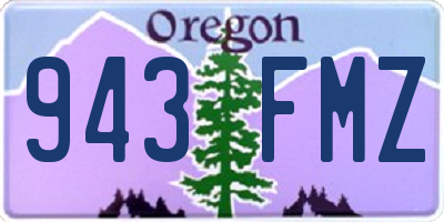 OR license plate 943FMZ