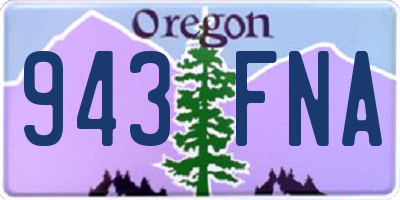 OR license plate 943FNA