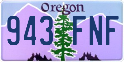 OR license plate 943FNF