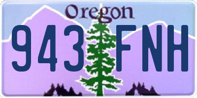OR license plate 943FNH