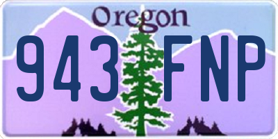 OR license plate 943FNP