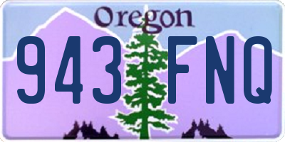 OR license plate 943FNQ