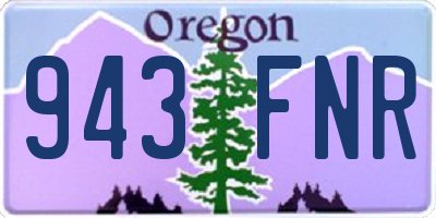 OR license plate 943FNR
