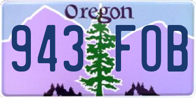 OR license plate 943FOB