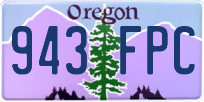 OR license plate 943FPC
