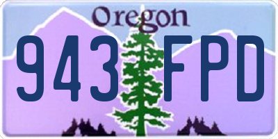 OR license plate 943FPD