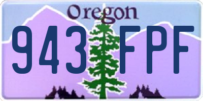 OR license plate 943FPF