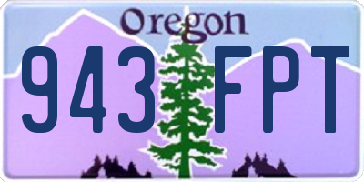 OR license plate 943FPT