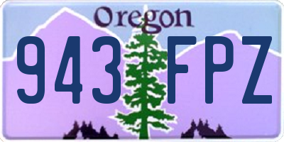OR license plate 943FPZ