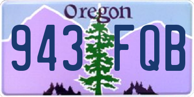 OR license plate 943FQB