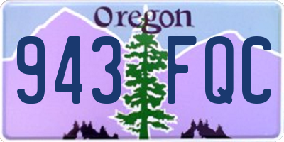 OR license plate 943FQC