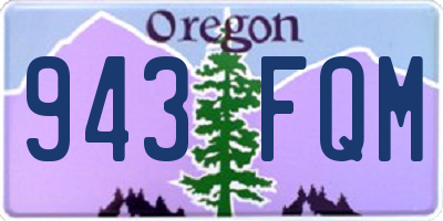 OR license plate 943FQM
