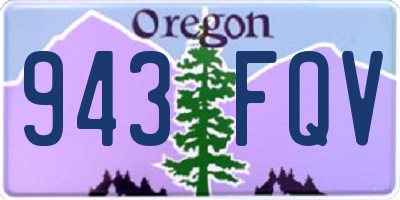 OR license plate 943FQV