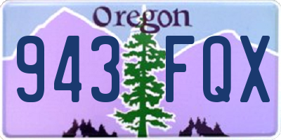 OR license plate 943FQX