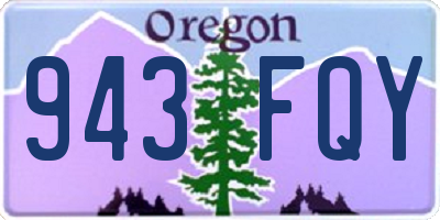 OR license plate 943FQY