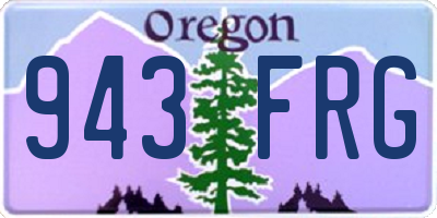 OR license plate 943FRG