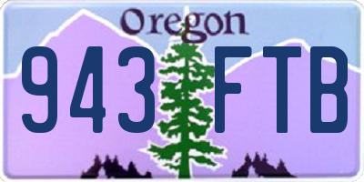 OR license plate 943FTB