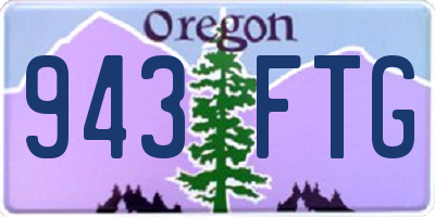OR license plate 943FTG