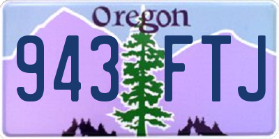 OR license plate 943FTJ