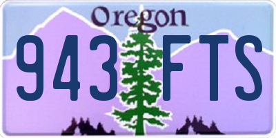 OR license plate 943FTS
