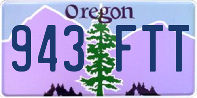 OR license plate 943FTT