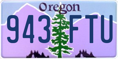 OR license plate 943FTU