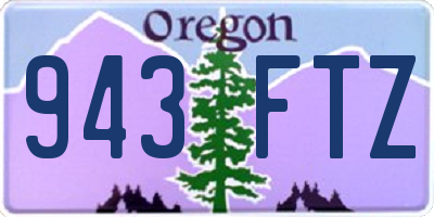 OR license plate 943FTZ