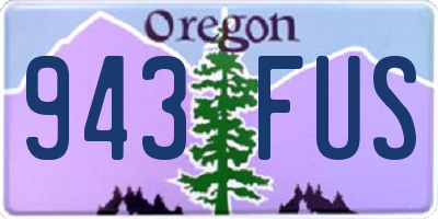 OR license plate 943FUS