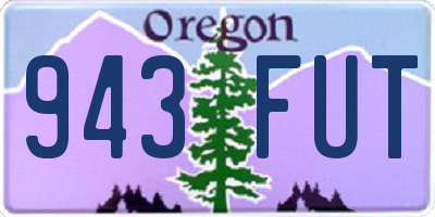 OR license plate 943FUT