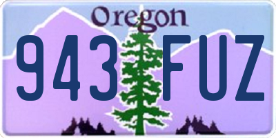 OR license plate 943FUZ