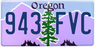 OR license plate 943FVC