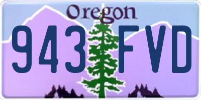 OR license plate 943FVD