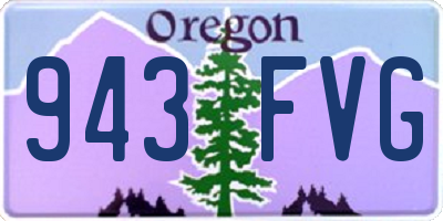 OR license plate 943FVG