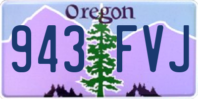 OR license plate 943FVJ