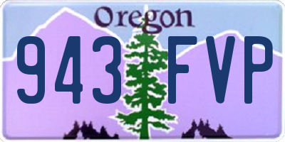 OR license plate 943FVP