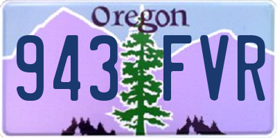 OR license plate 943FVR