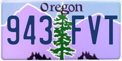 OR license plate 943FVT