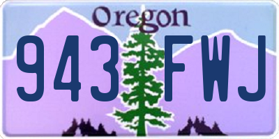 OR license plate 943FWJ
