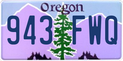 OR license plate 943FWQ