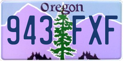 OR license plate 943FXF