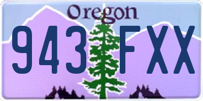 OR license plate 943FXX