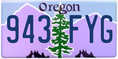 OR license plate 943FYG