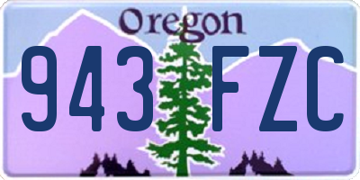 OR license plate 943FZC