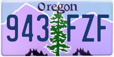 OR license plate 943FZF