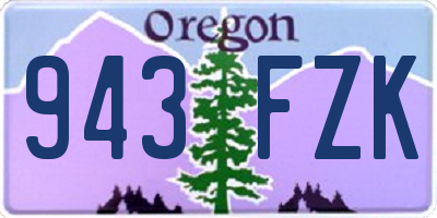 OR license plate 943FZK