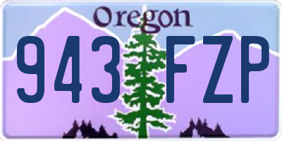 OR license plate 943FZP