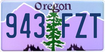 OR license plate 943FZT
