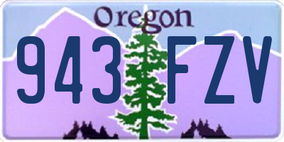 OR license plate 943FZV